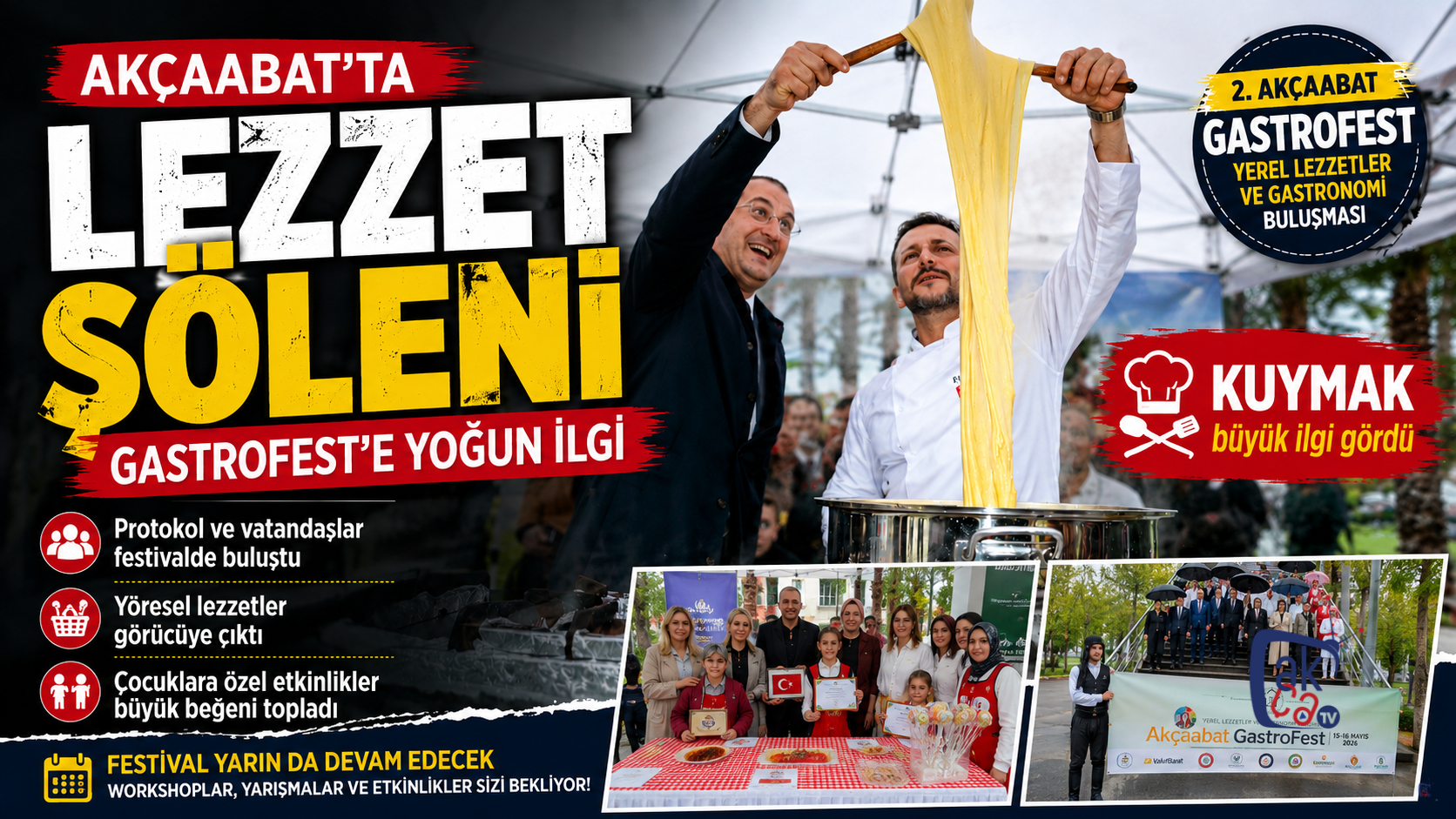 Akçaabat'ta lezzet şöleni ..