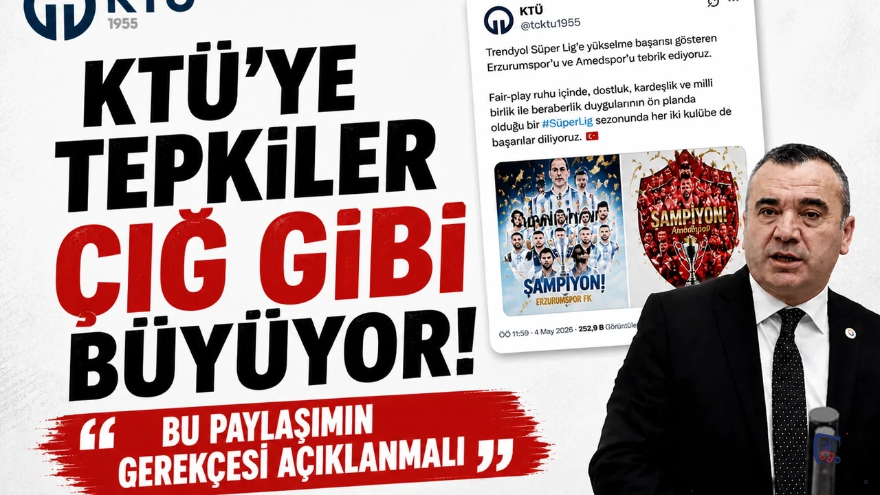 KTÜ'ye tepkiler çığ gibi büyüyor! “Bu paylaşımın gerekçesi açıklanmalı”