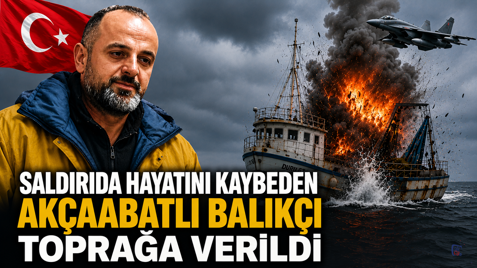 SALDIRIDA HAYATINI KAYBEDEN AKÇAABATLI BALIKÇI TOPRAĞA VERİLDİ