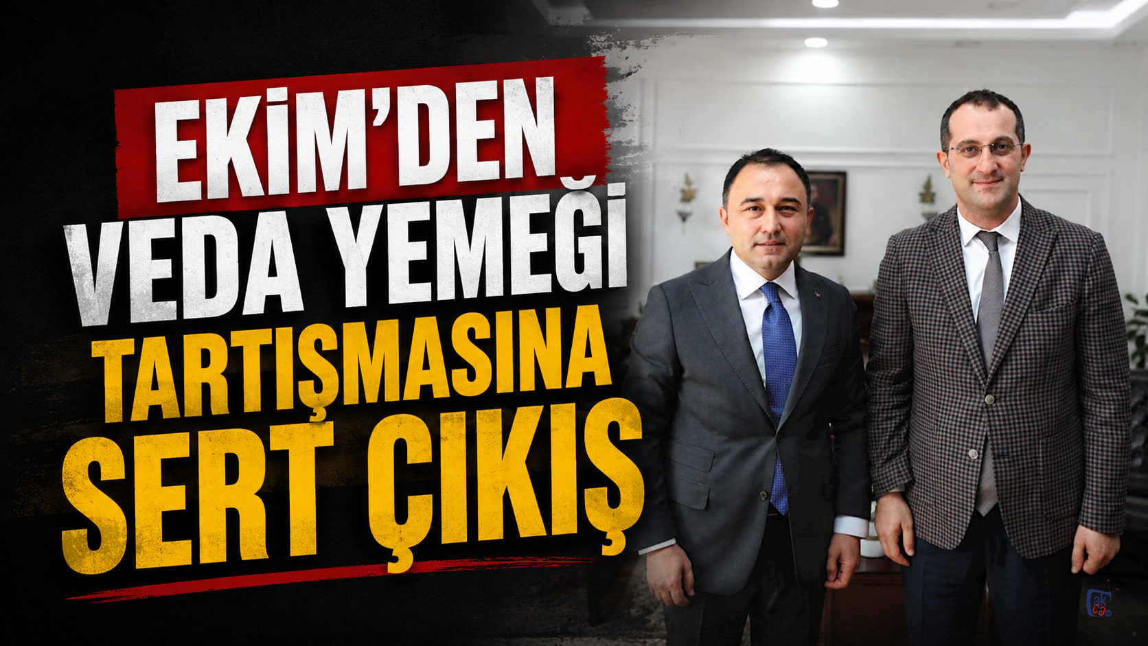 EKİM’DEN VEDA YEMEĞİ TARTIŞMASINA SERT ÇIKIŞ