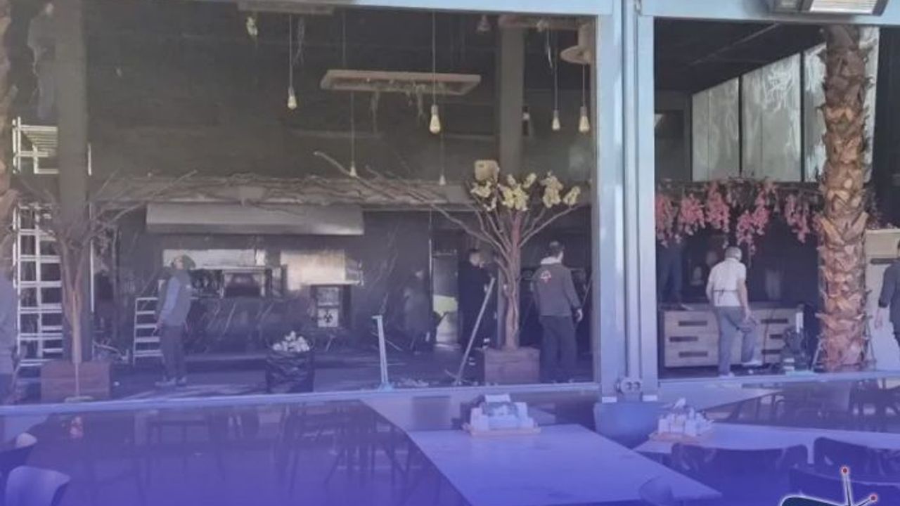 Trabzon Terminal Pide'de korkutan Yangın!