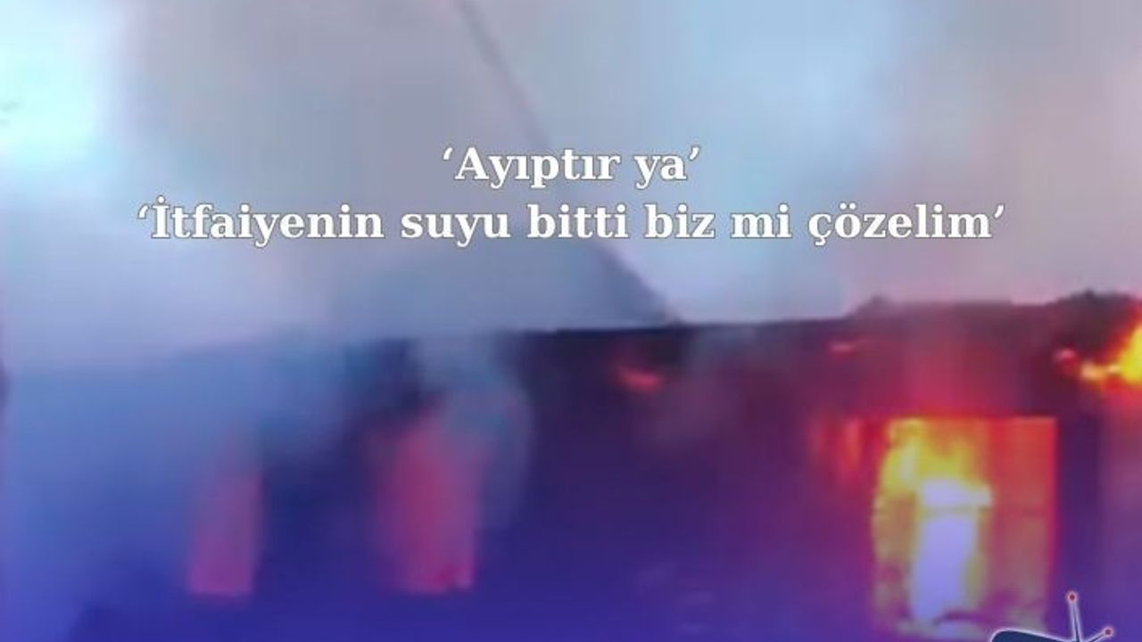 Trabzon son dakika yangın- Müdahale sırasında itfaiyenin suyu bitti, 15-20 dakika müdahale edilemedi.
