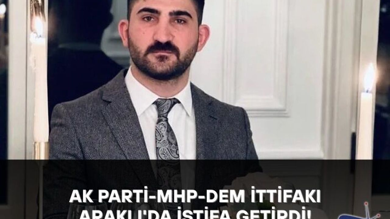 AK Parti-MHP-DEM ittifakı Araklı'da istifa getirdi!