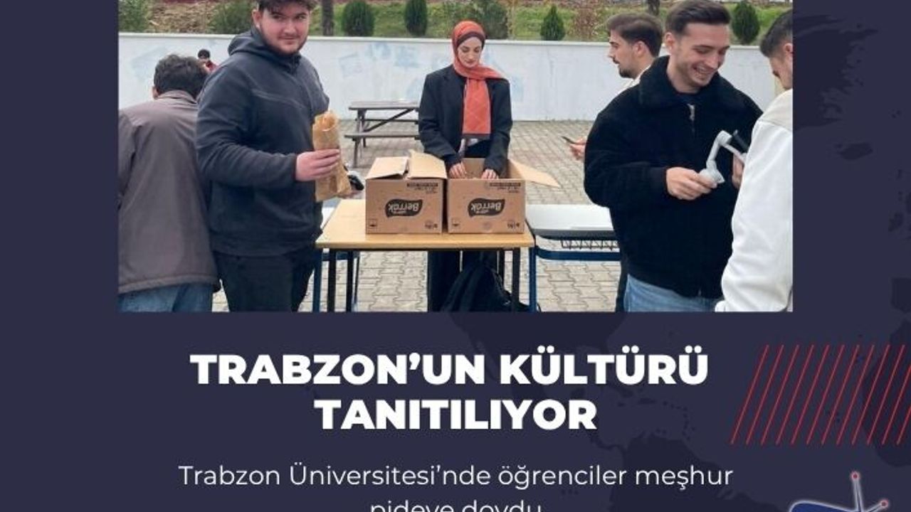 Trabzon Üniversitesi’nde öğrenciler meşhur pideye doydu