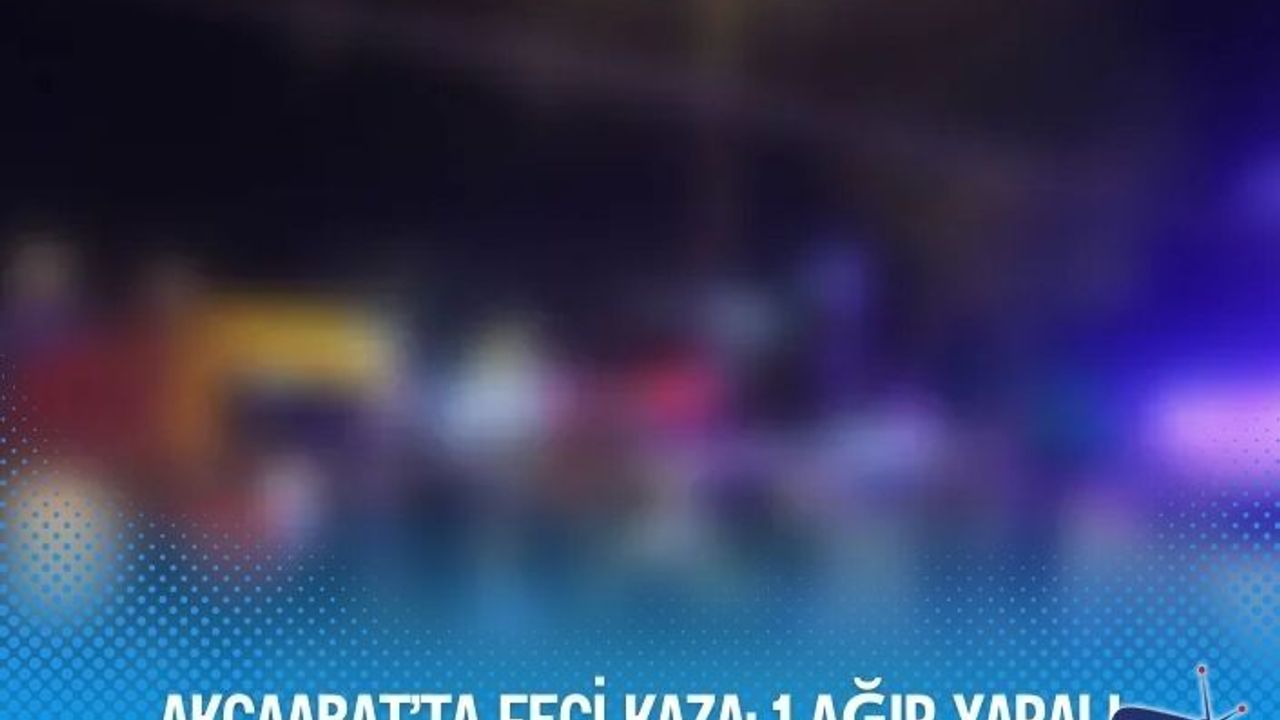 AKÇAABAT’TA FECİ KAZA: 1 AĞIR YARALI