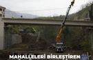 Mahalleleri birleştiren köprüde sona doğru