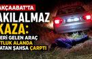 Akçaabat'ta akılalmaz kaza: Geri gelen araç otluk alanda yatan şahsa çarptı
