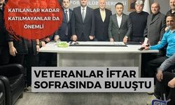 Veteranlar iftar sofrasında buluştu