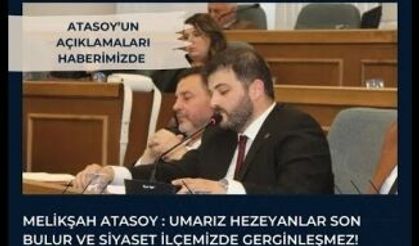 MHP ve CHP polemiğine dair Melikşah Atasoy meclis konuşması