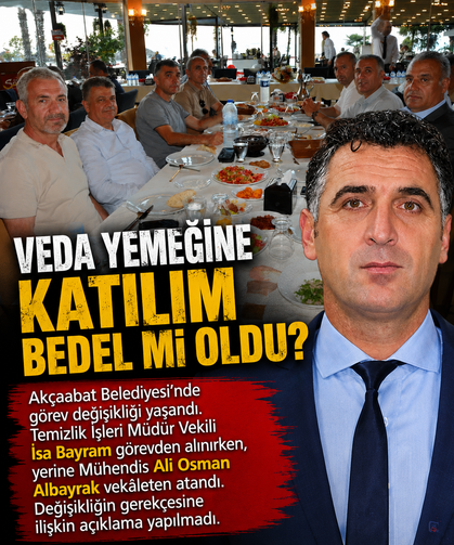 VEDA YEMEĞİNE KATILIM BEDEL Mİ OLDU?