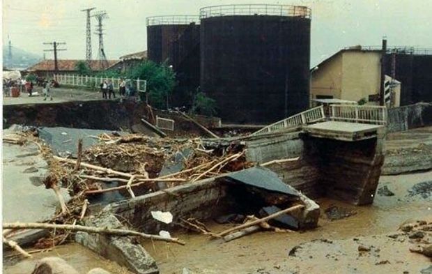 Akçaabat Sel Fotoğrafları - 1990
