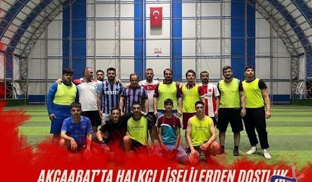 Akçaabat’ta Halkçı Liselilerden Dostluk Maçı