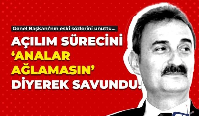 Açılımı 'tepki gösterdikleri sözle' savundu!