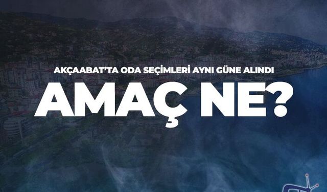 Oda seçimleri aynı günde, amaç ne?