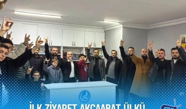 İlk ziyaret Akçaabat Ülkü Ocakları’na
