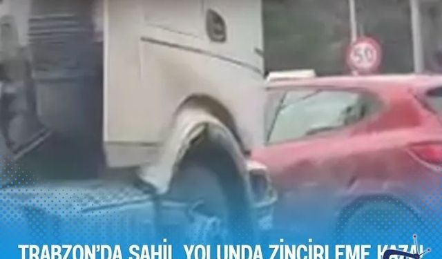 Trabzon’da Sahil Yolunda Zincirleme Kaza!