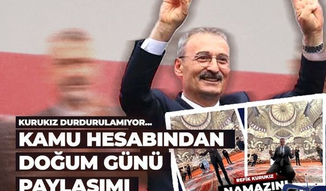 Kamu hesabından doğum günü paylaşımı!