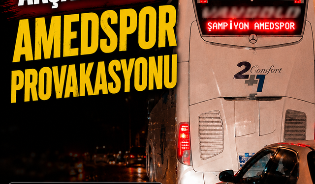 Akçaabat'ta “Amedspor” provakasyonu