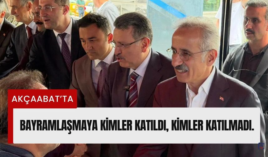 Bayramlaşmaya kimler katıldı, kimler katılmadı.