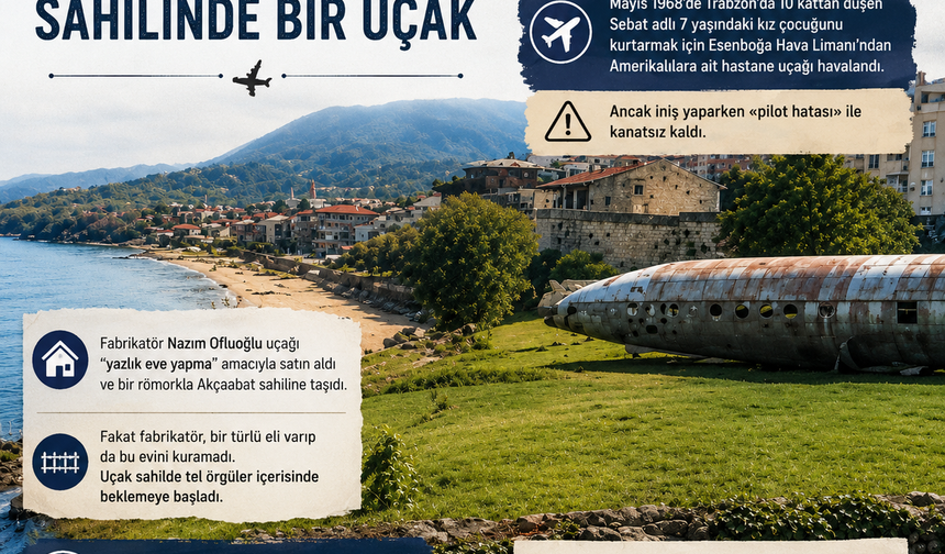 Akçaabat Sahilindeki Gizemli Uçağın Hikâyesi Ortaya Çıktı