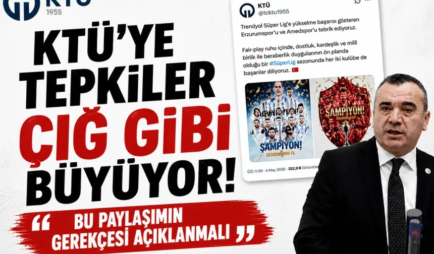KTÜ'ye tepkiler çığ gibi büyüyor! “Bu paylaşımın gerekçesi açıklanmalı”